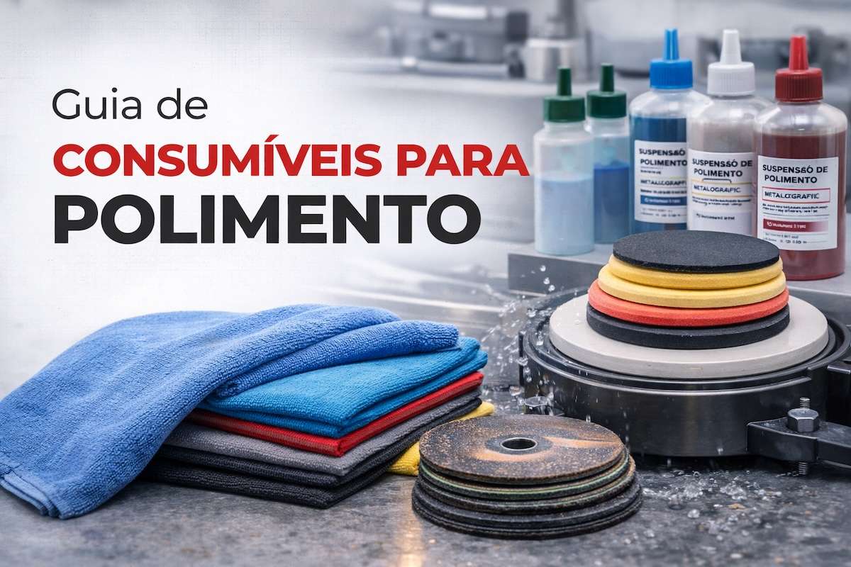 Pasta de diamante vs suspensão de alumina para polimento metalográfico